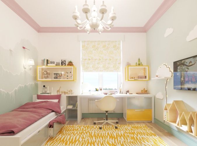 Trang trí phòng ngủ với màu sắc rực rõ cho nữ