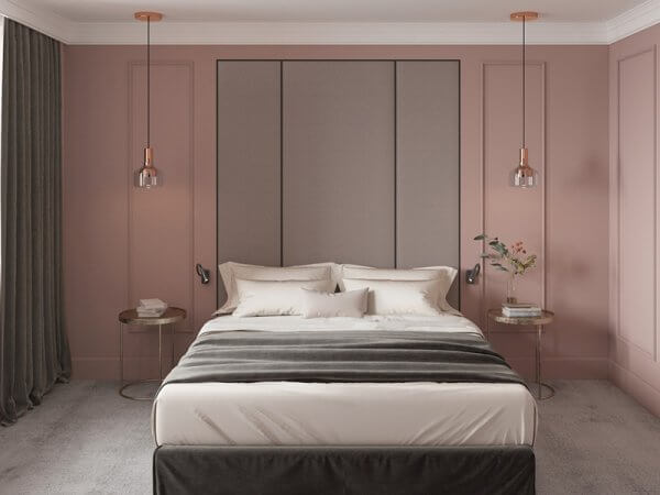 Mẫu phòng ngủ hồng pastel