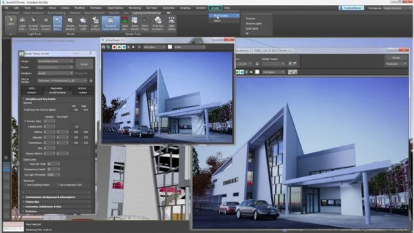 Phần mềm Autodesk 3Ds Max thiết kế nhà